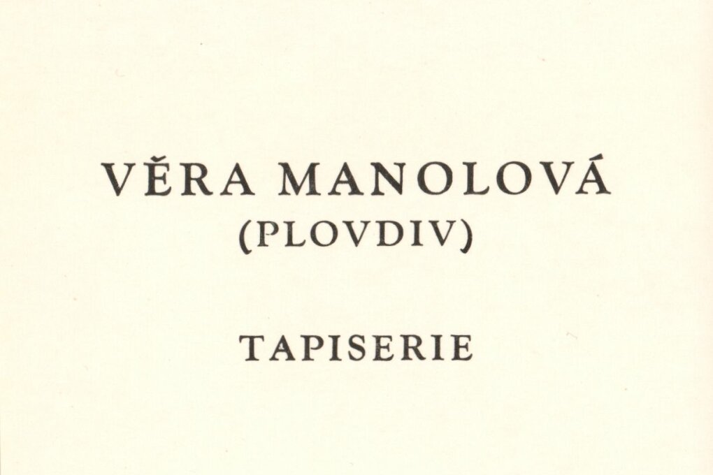 Věra Manolová – tapiserie
